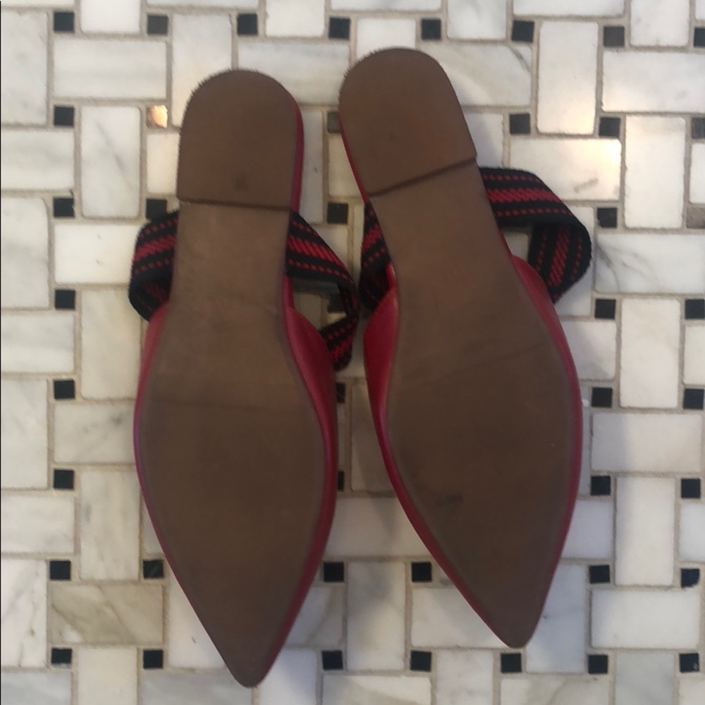 Red pointed flats WORN ONCE! - Picture 3 of 3